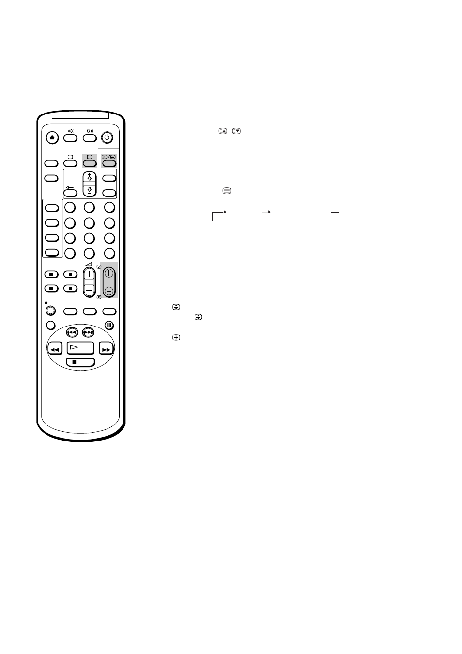 Accessing the next or preceding page, Superimposing a teletext page on the tv picture | Sony Trinitron KV-21V5U User Manual | Page 21 / 52