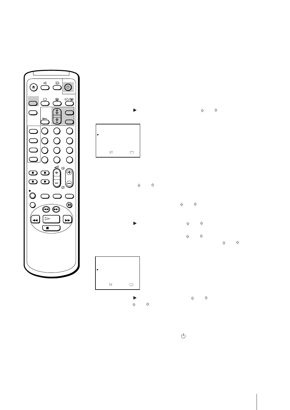 Switching on at your desired time — on timer, Press menu to display the main menu, Press menu to return to the original screen | Sony Trinitron KV-21V5U User Manual | Page 37 / 52