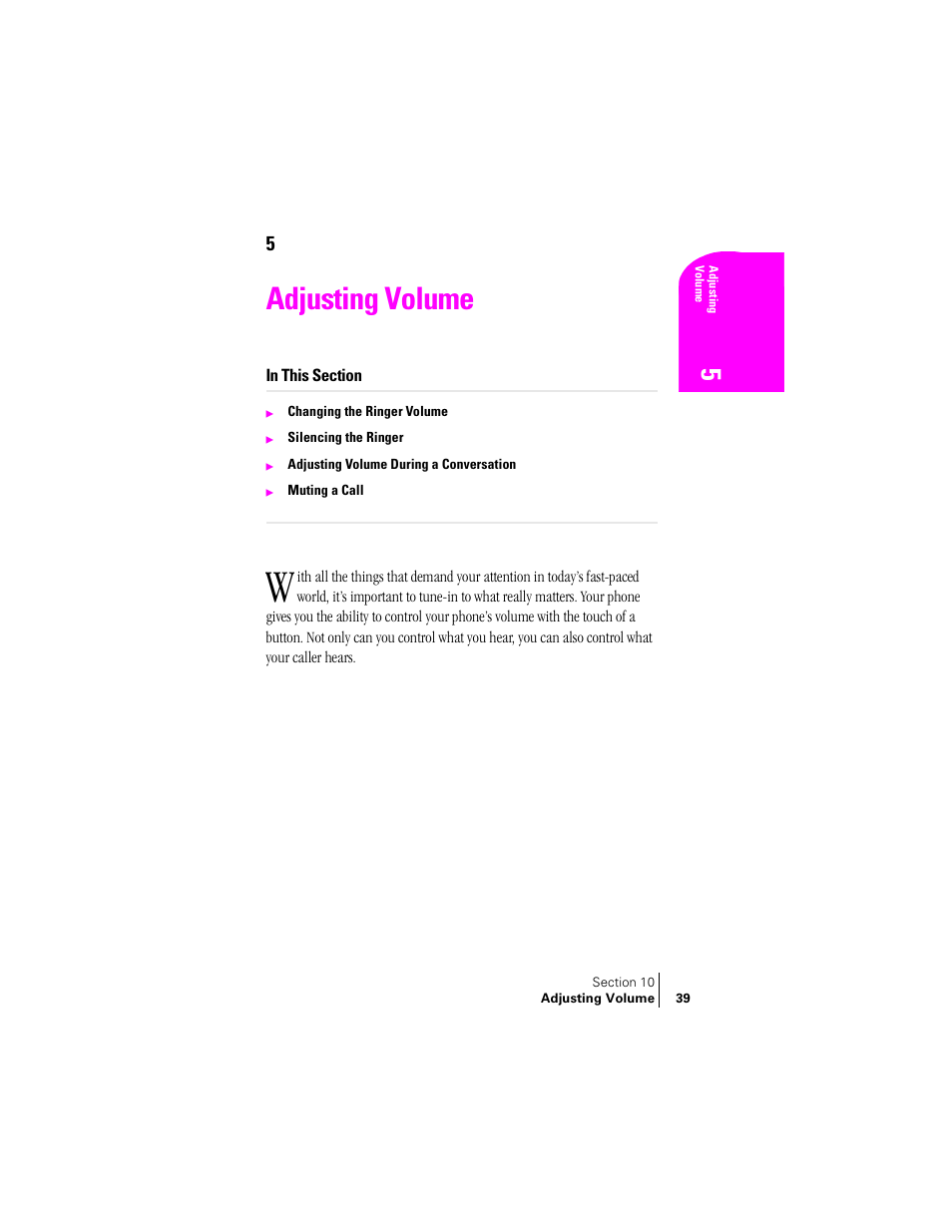 Adjusting volume | Samsung SCH-N240 User Manual | Page 39 / 118