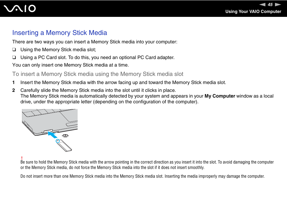 Sony VGN-TX00 User Manual | Page 45 / 177