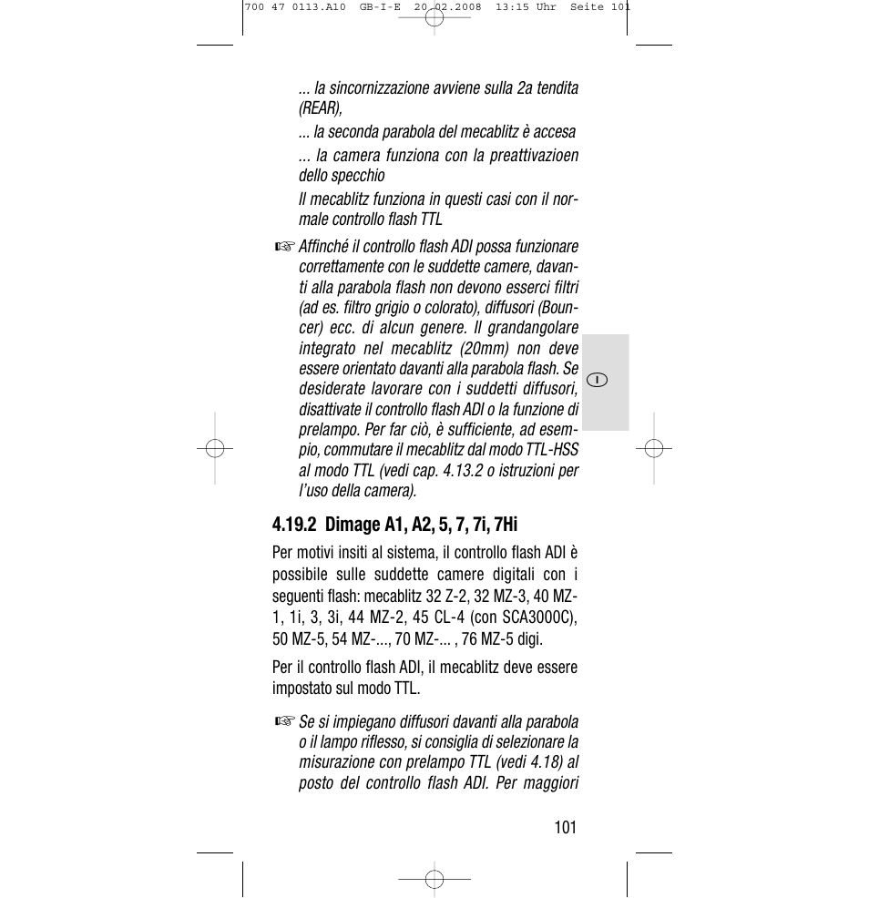 Sony Metz SCA 3302 M7 User Manual | Page 101 / 160