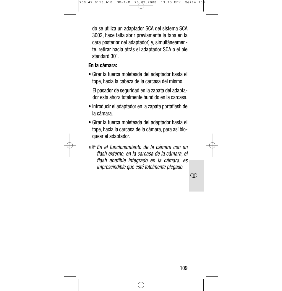 Sony Metz SCA 3302 M7 User Manual | Page 109 / 160
