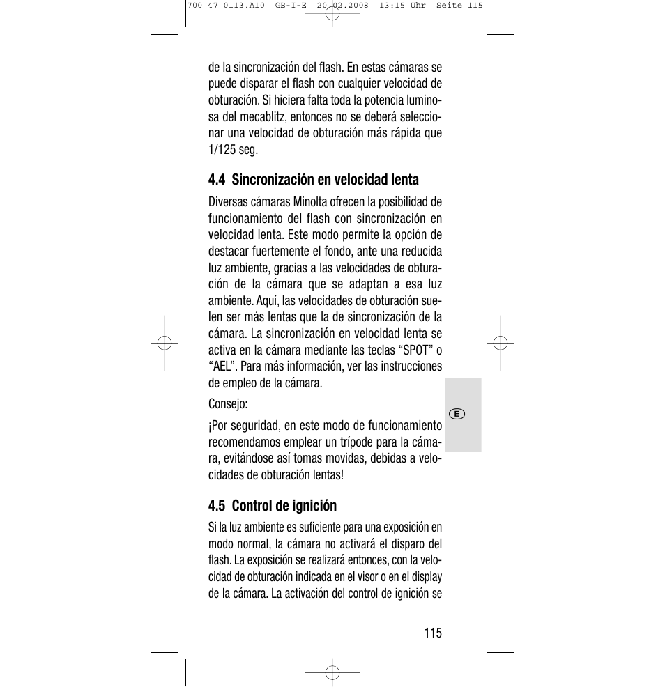 Sony Metz SCA 3302 M7 User Manual | Page 115 / 160