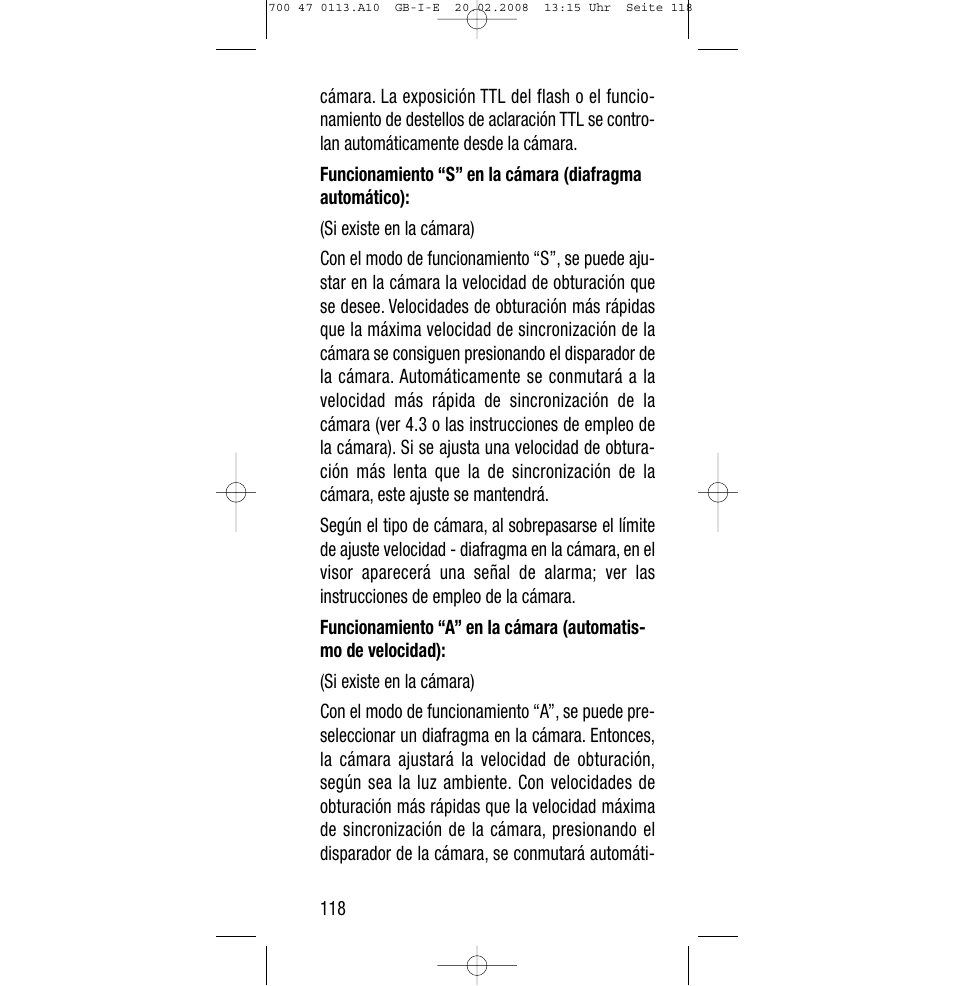 Sony Metz SCA 3302 M7 User Manual | Page 118 / 160