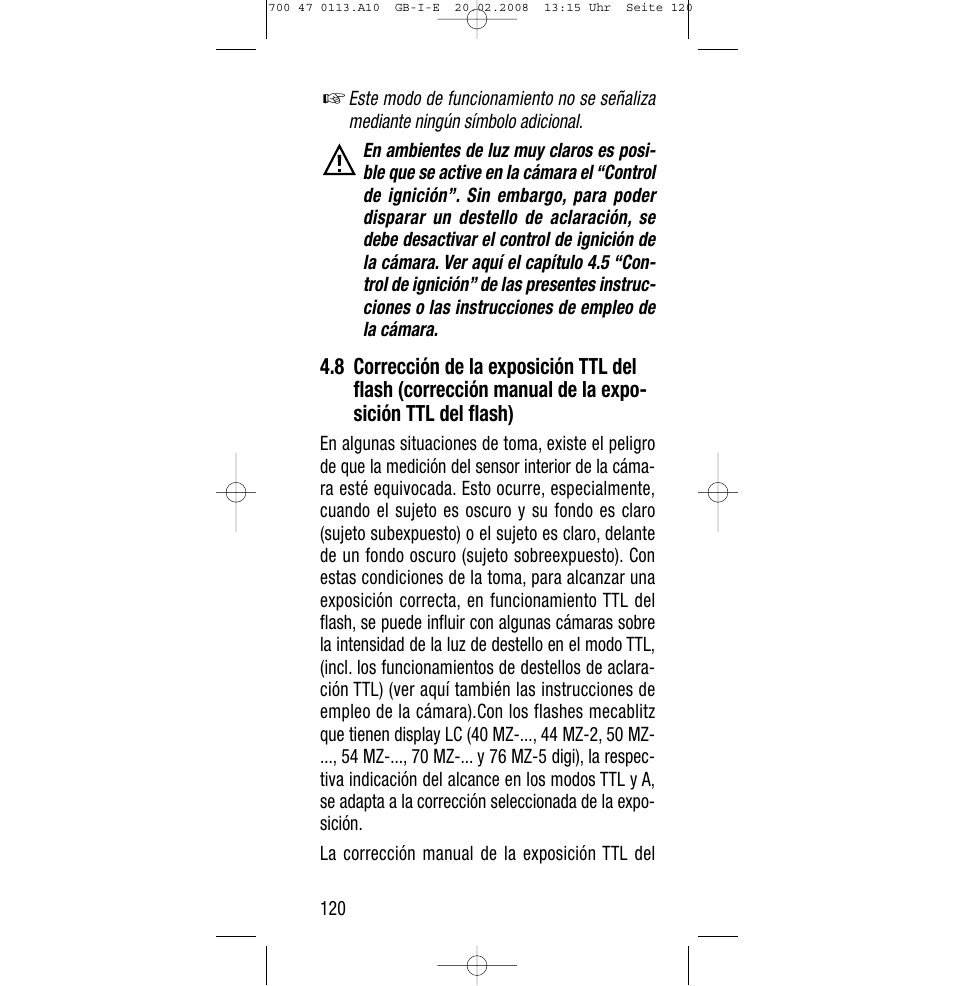 Sony Metz SCA 3302 M7 User Manual | Page 120 / 160