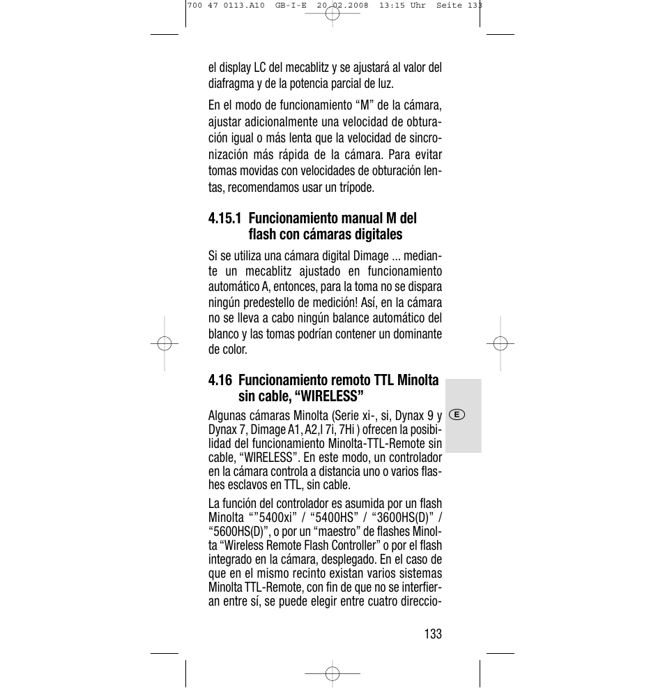 Sony Metz SCA 3302 M7 User Manual | Page 133 / 160