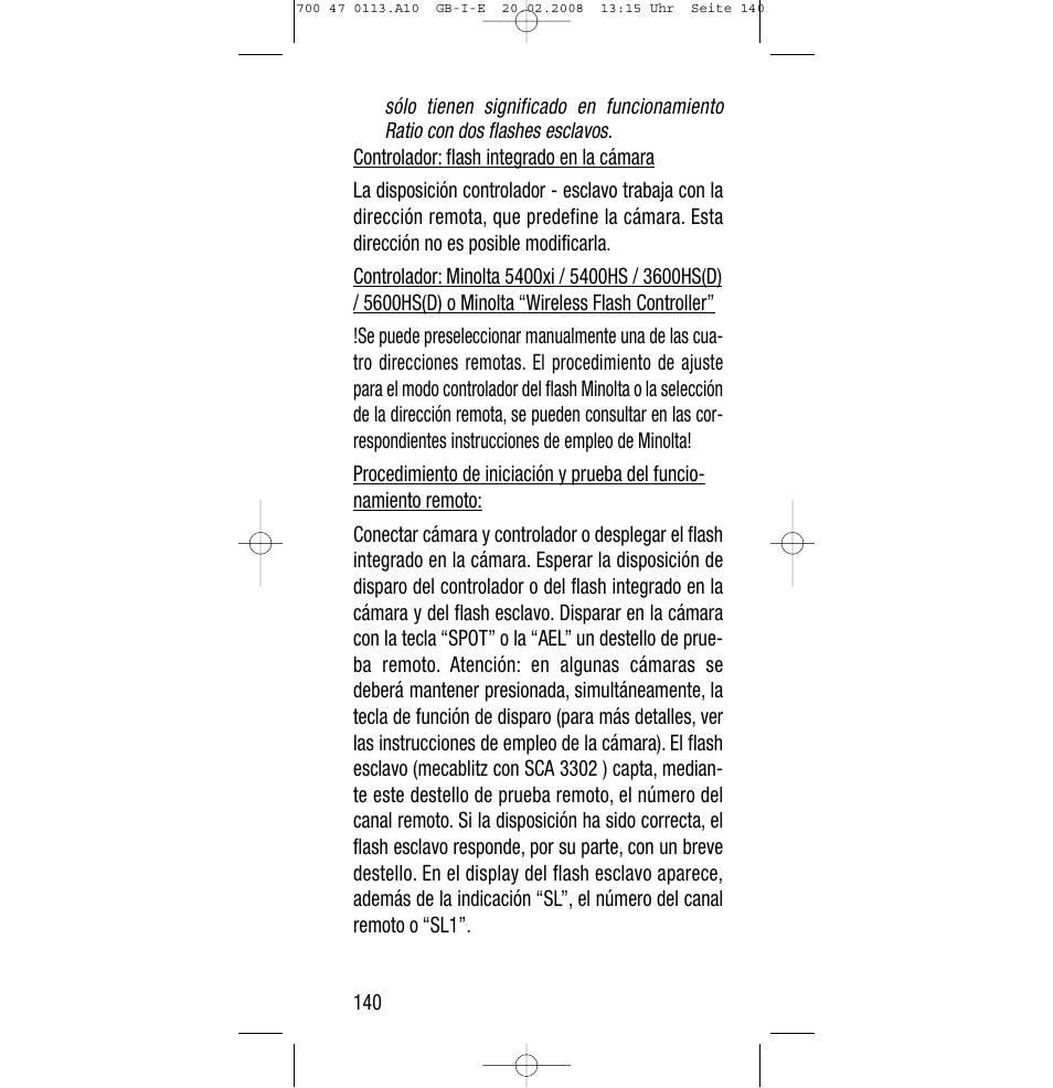 Sony Metz SCA 3302 M7 User Manual | Page 140 / 160