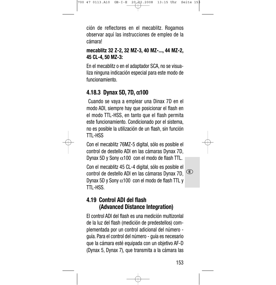 Sony Metz SCA 3302 M7 User Manual | Page 153 / 160