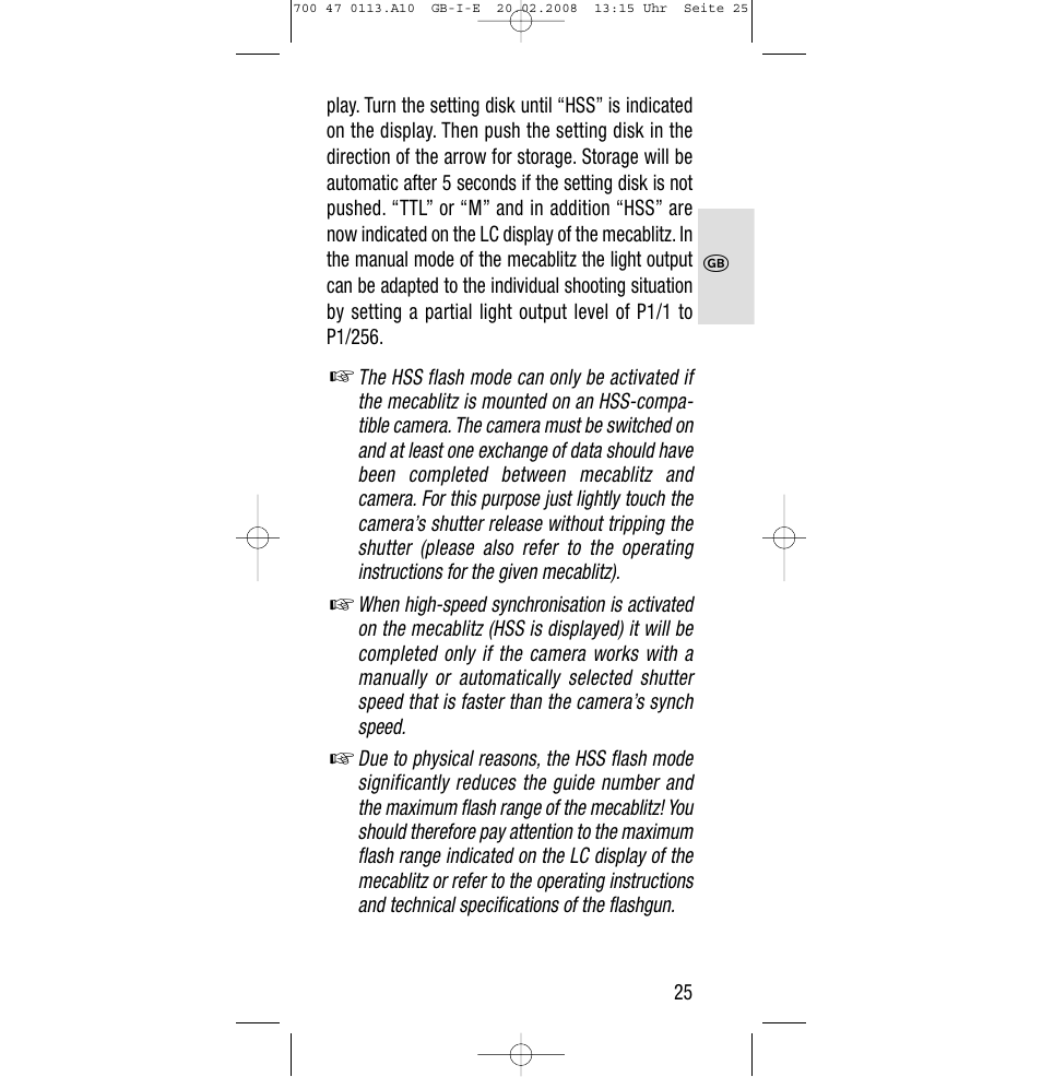 Sony Metz SCA 3302 M7 User Manual | Page 25 / 160