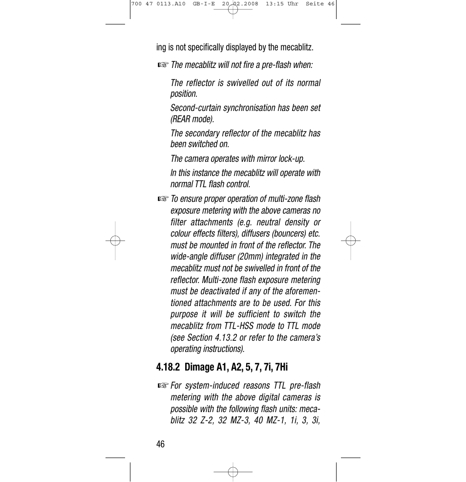 Sony Metz SCA 3302 M7 User Manual | Page 46 / 160