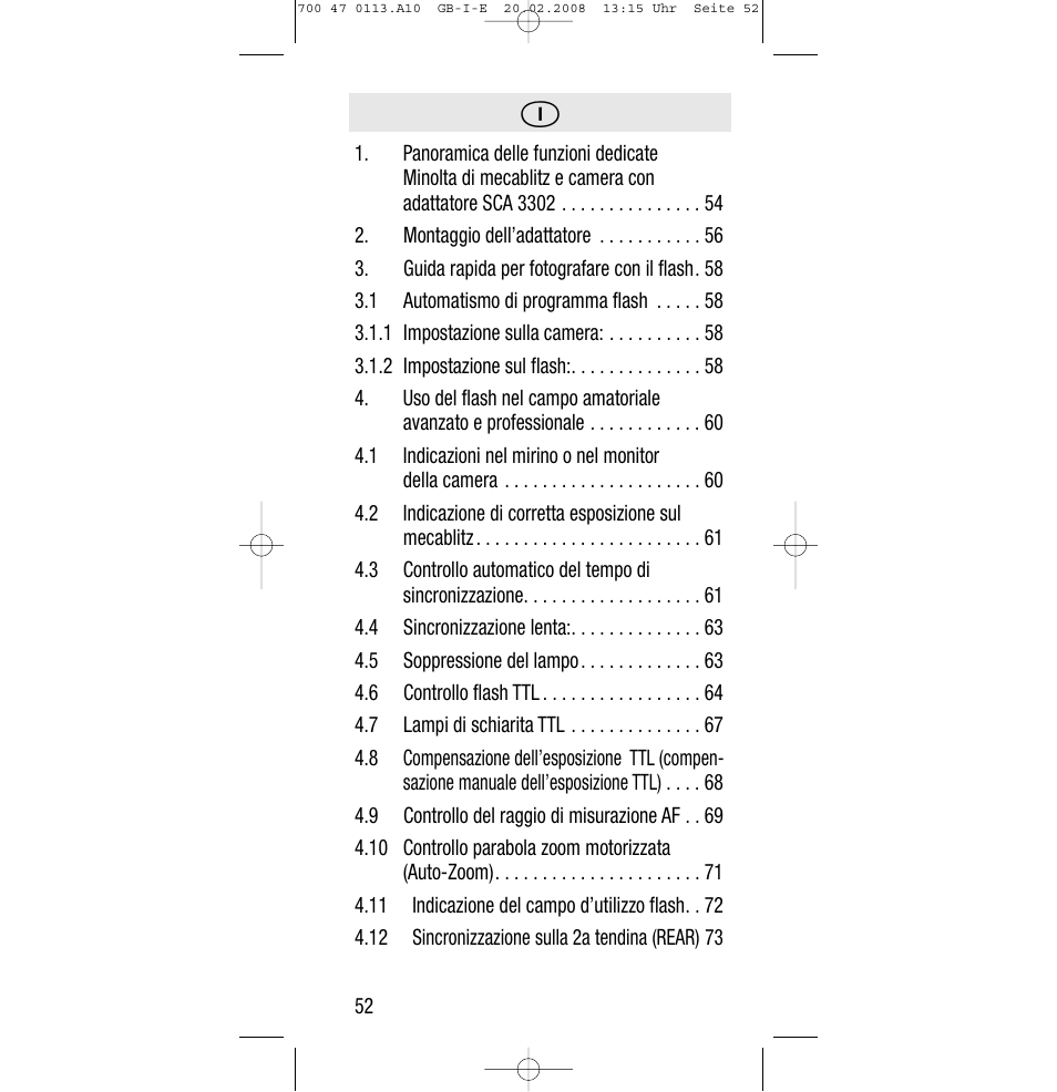 Sony Metz SCA 3302 M7 User Manual | Page 52 / 160