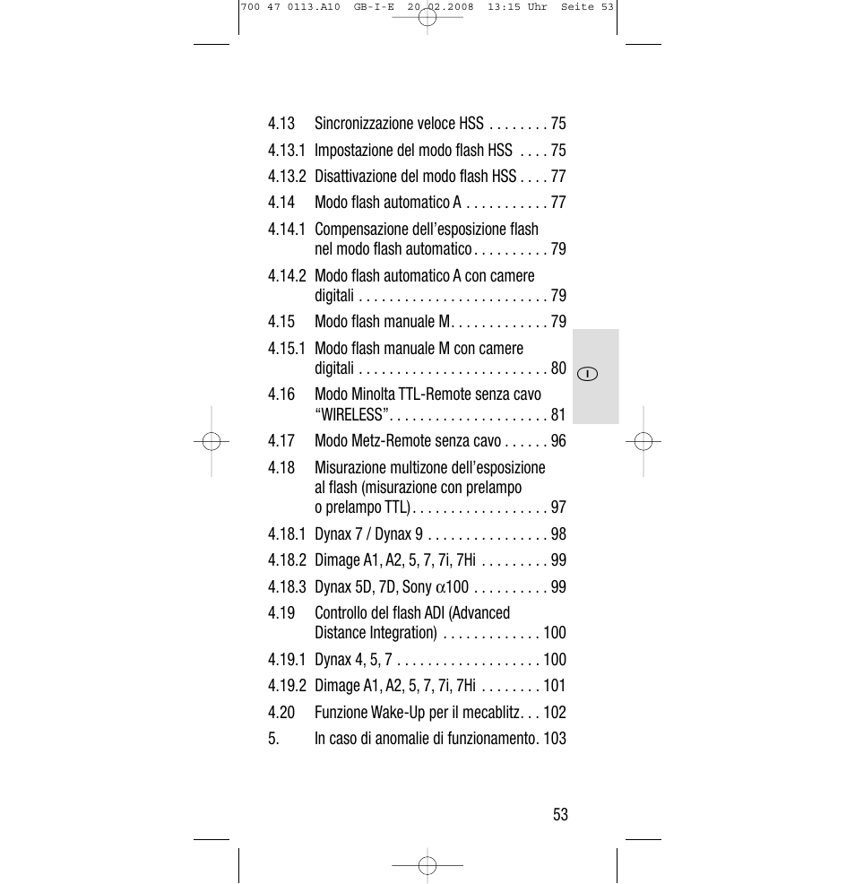 Sony Metz SCA 3302 M7 User Manual | Page 53 / 160