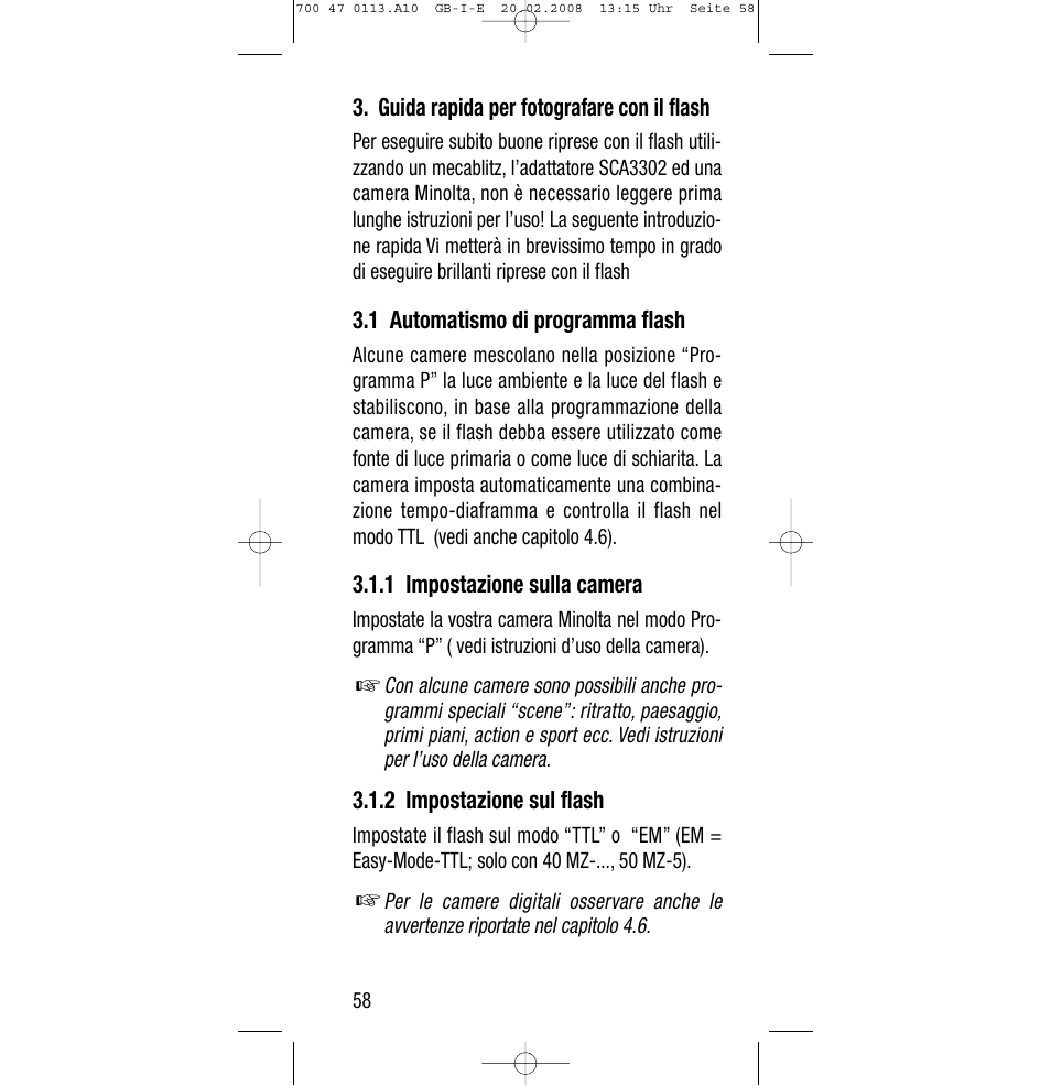 Sony Metz SCA 3302 M7 User Manual | Page 58 / 160