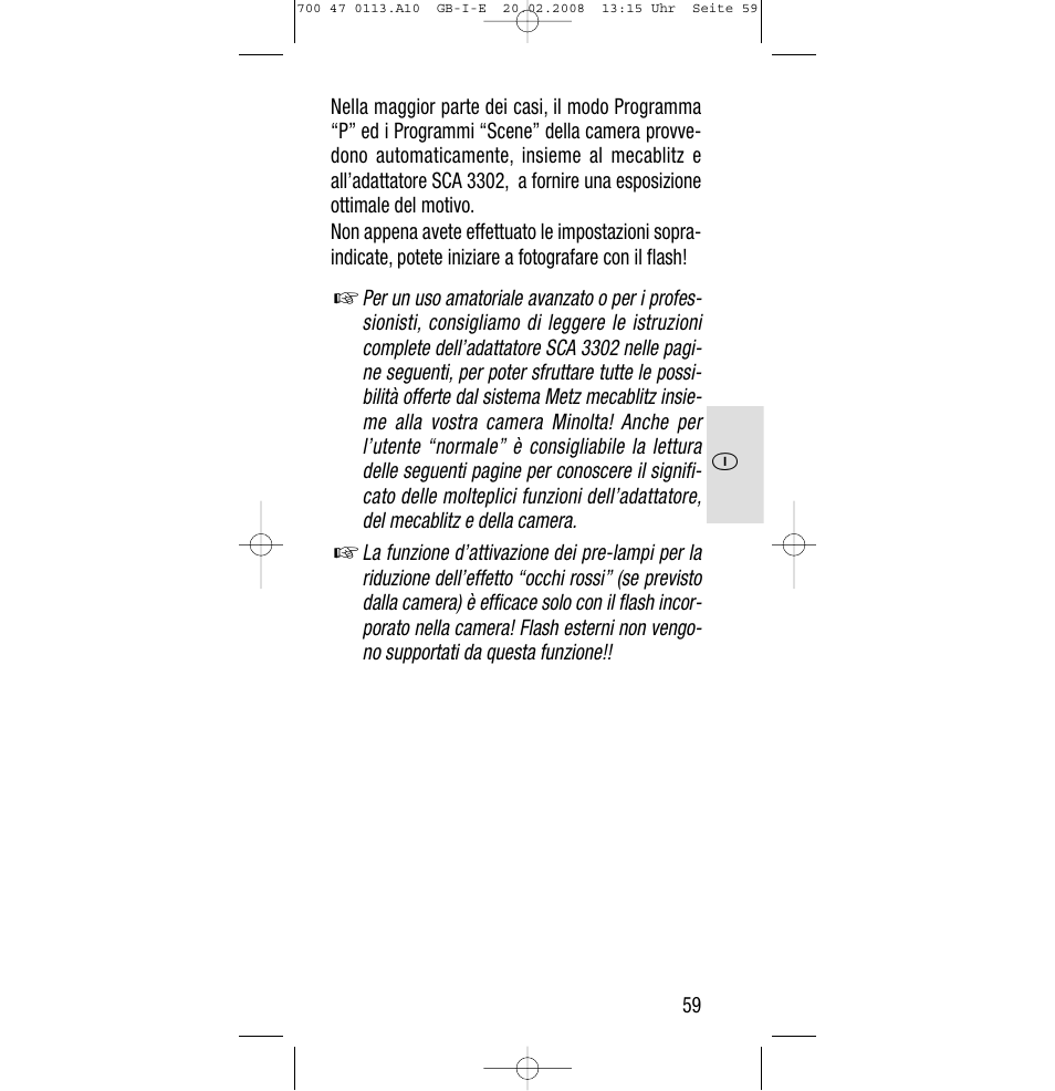 Sony Metz SCA 3302 M7 User Manual | Page 59 / 160