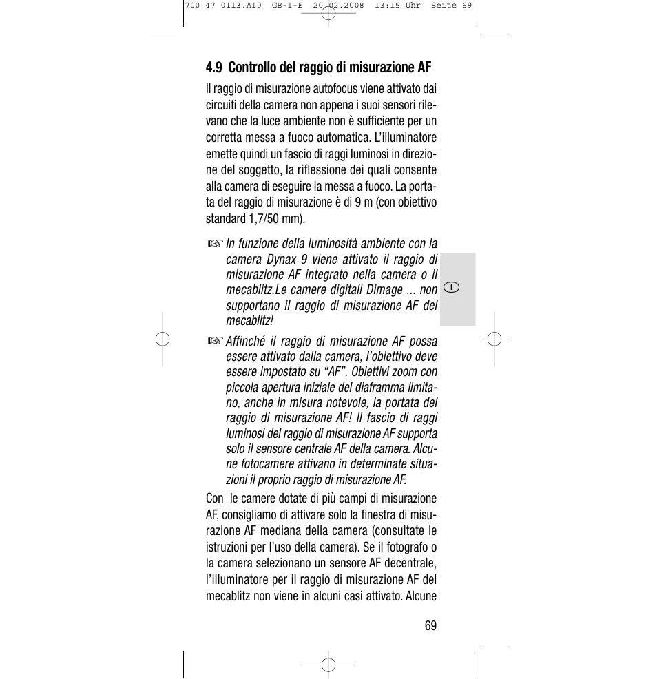 Sony Metz SCA 3302 M7 User Manual | Page 69 / 160