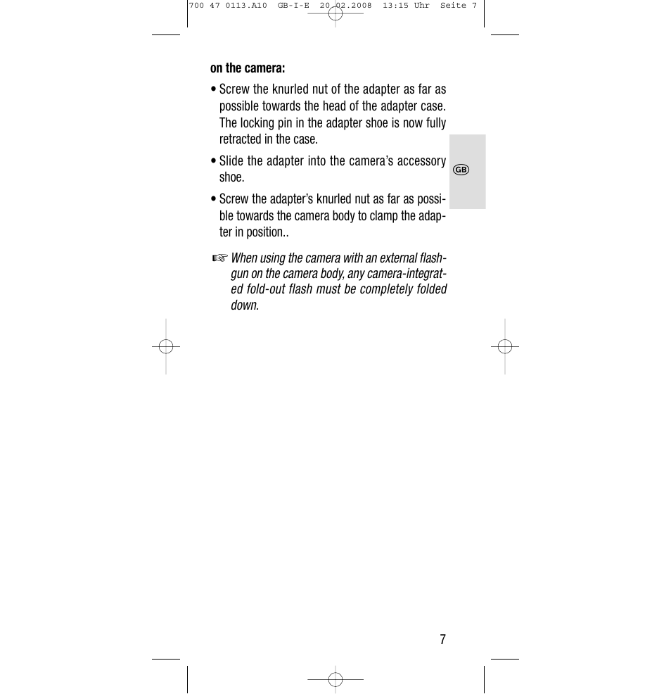 Sony Metz SCA 3302 M7 User Manual | Page 7 / 160