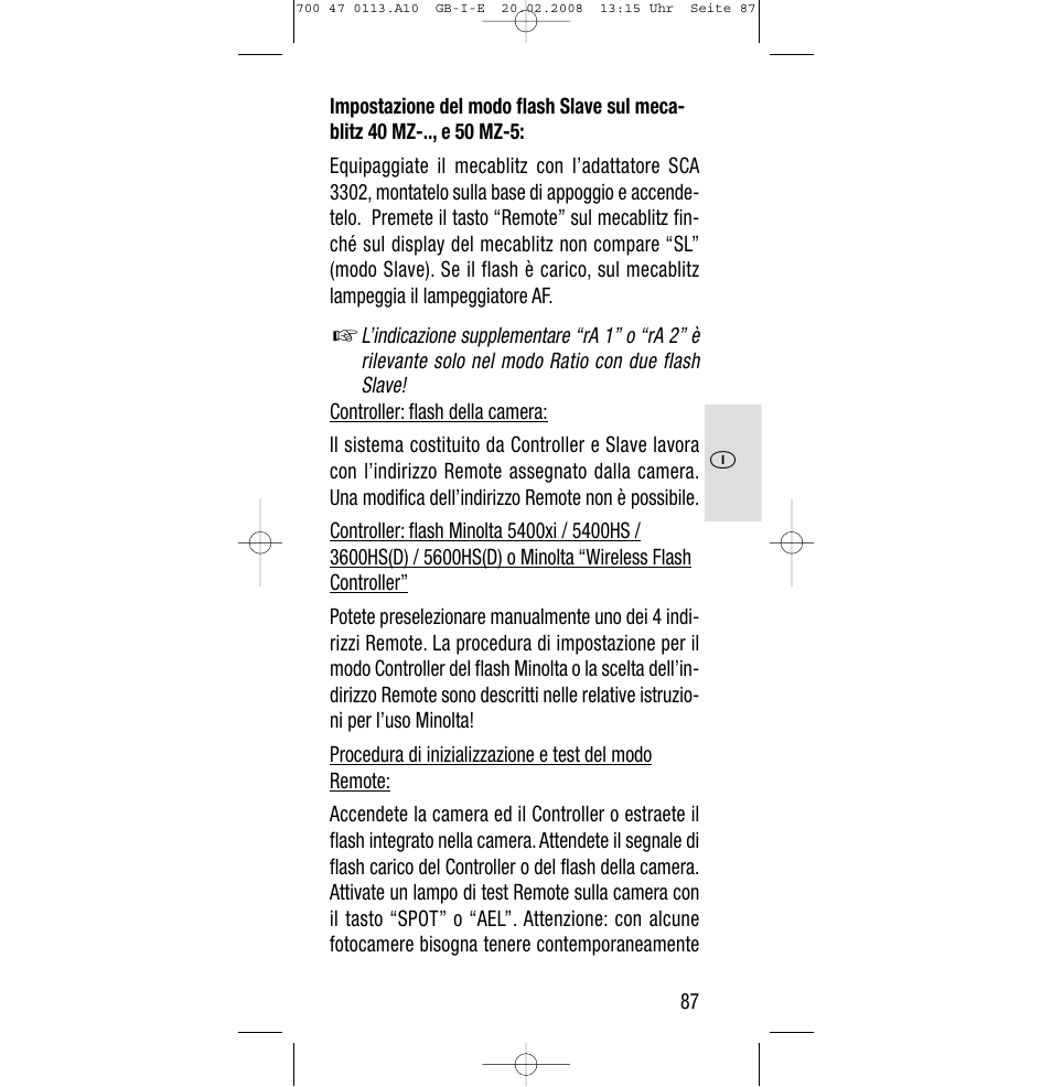 Sony Metz SCA 3302 M7 User Manual | Page 87 / 160