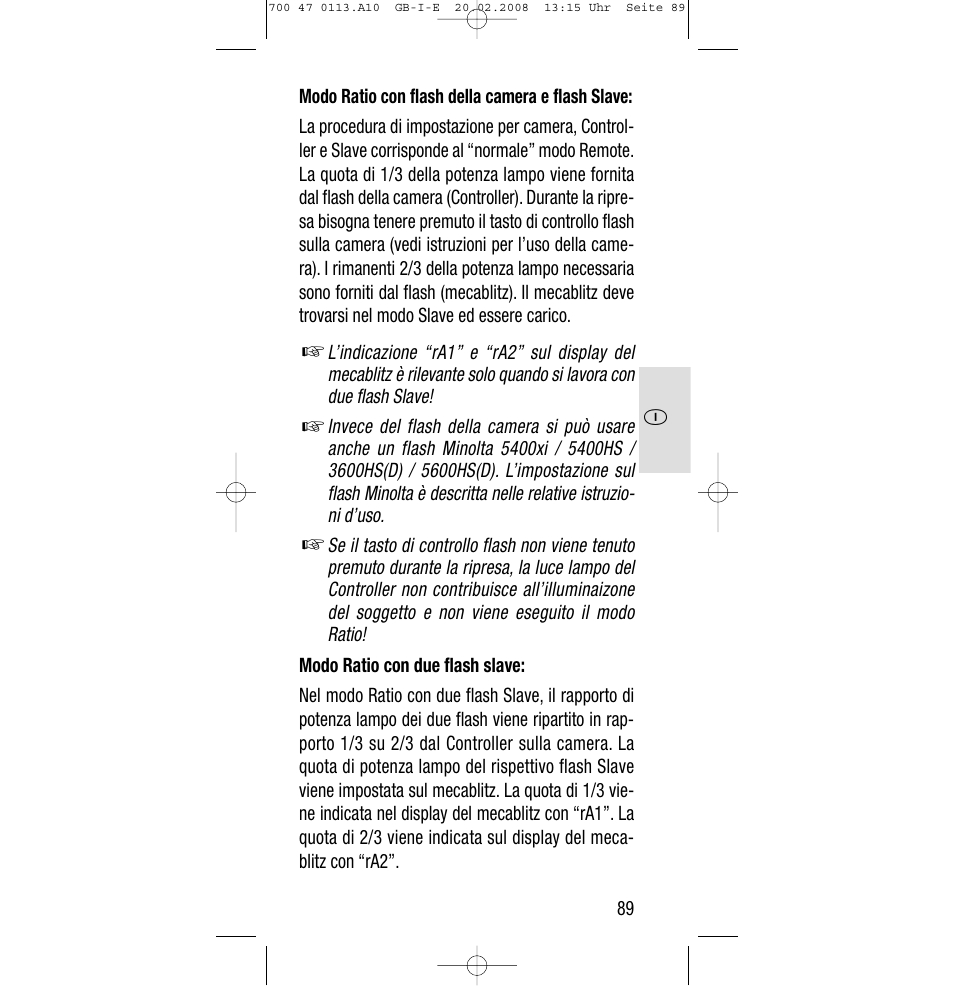 Sony Metz SCA 3302 M7 User Manual | Page 89 / 160