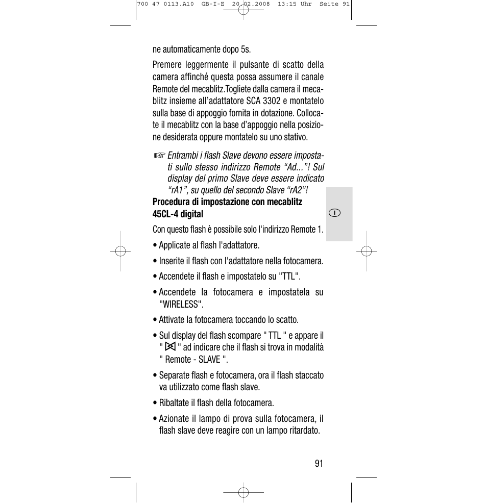 Sony Metz SCA 3302 M7 User Manual | Page 91 / 160