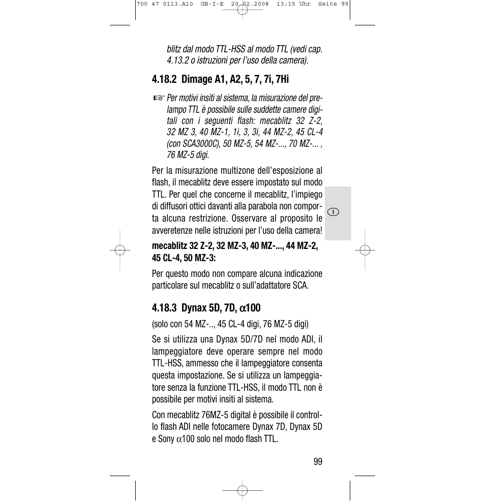 Sony Metz SCA 3302 M7 User Manual | Page 99 / 160