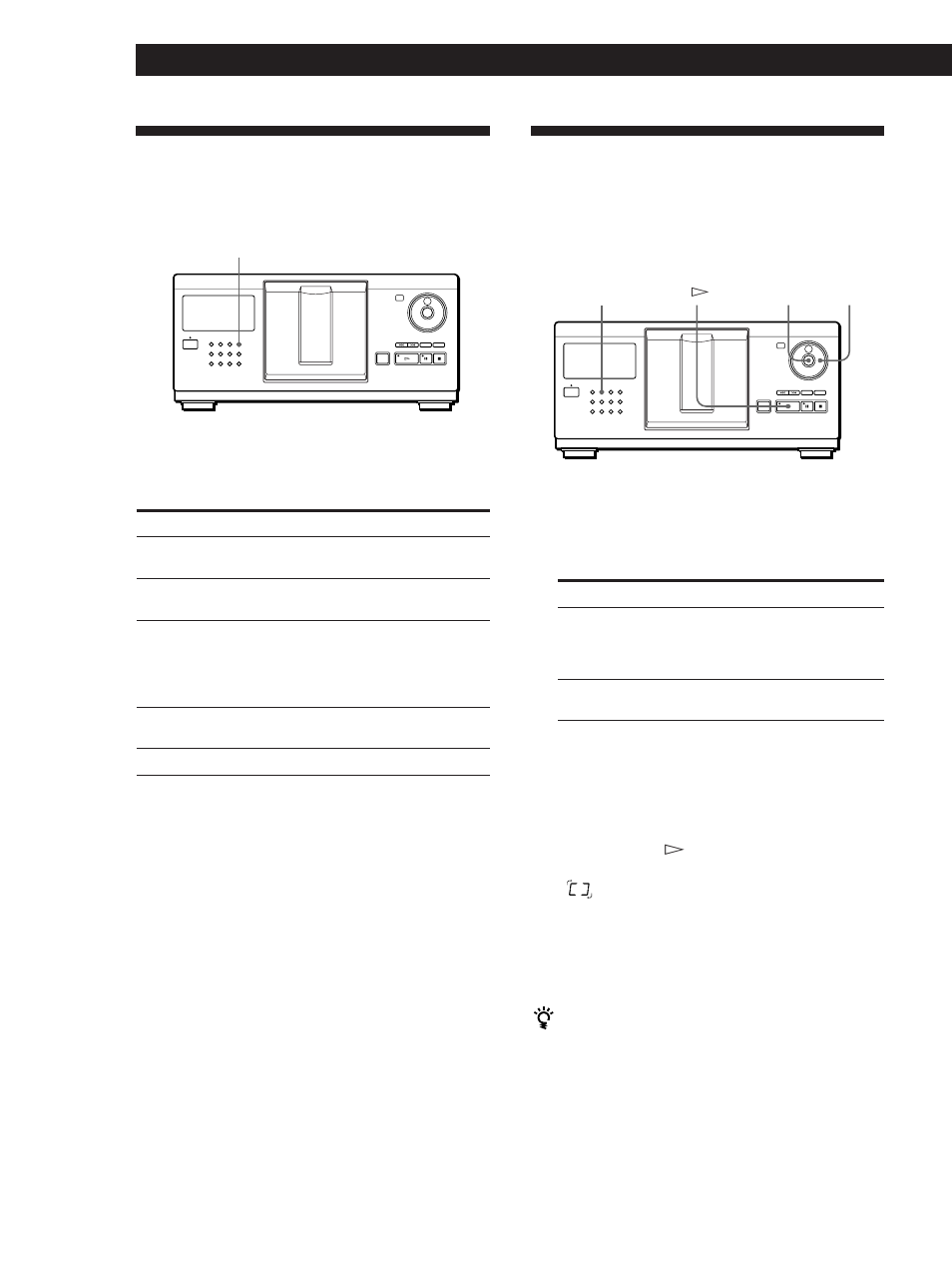 Playing in random order (shuffle play), Playing repeatedly, Playing cds | Repeating the current track | Sony CDP-CX210 User Manual | Page 12 / 20