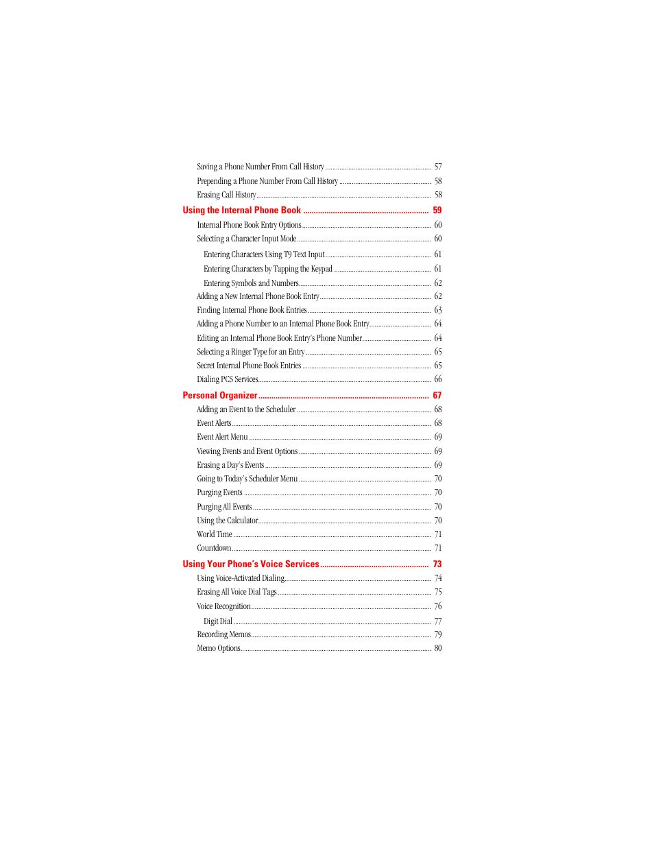 Samsung SPH-A500 User Manual | Page 4 / 136