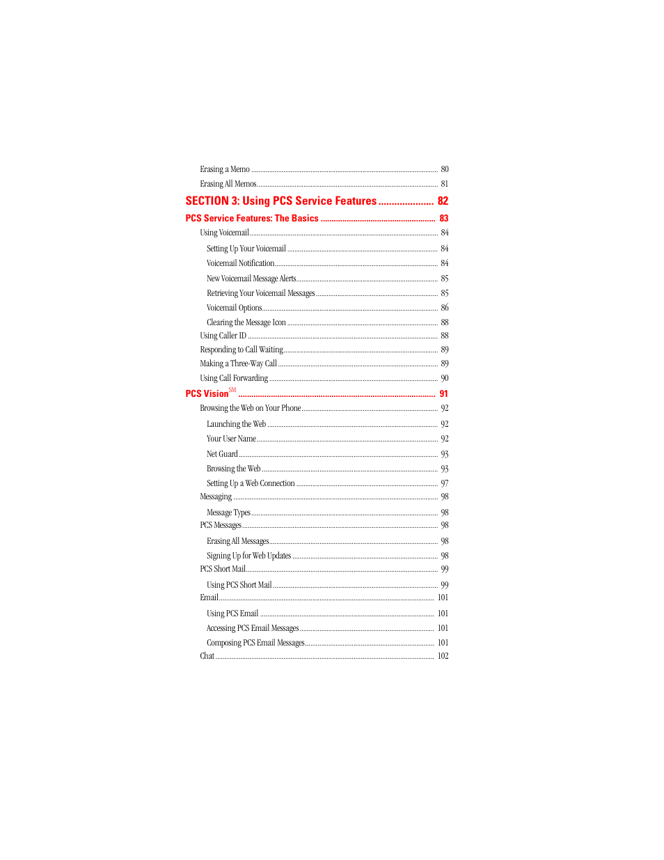 Samsung SPH-A500 User Manual | Page 5 / 136