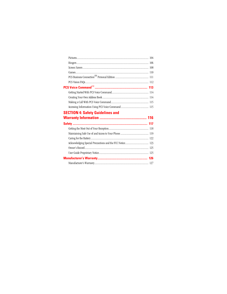 Samsung SPH-A500 User Manual | Page 6 / 136