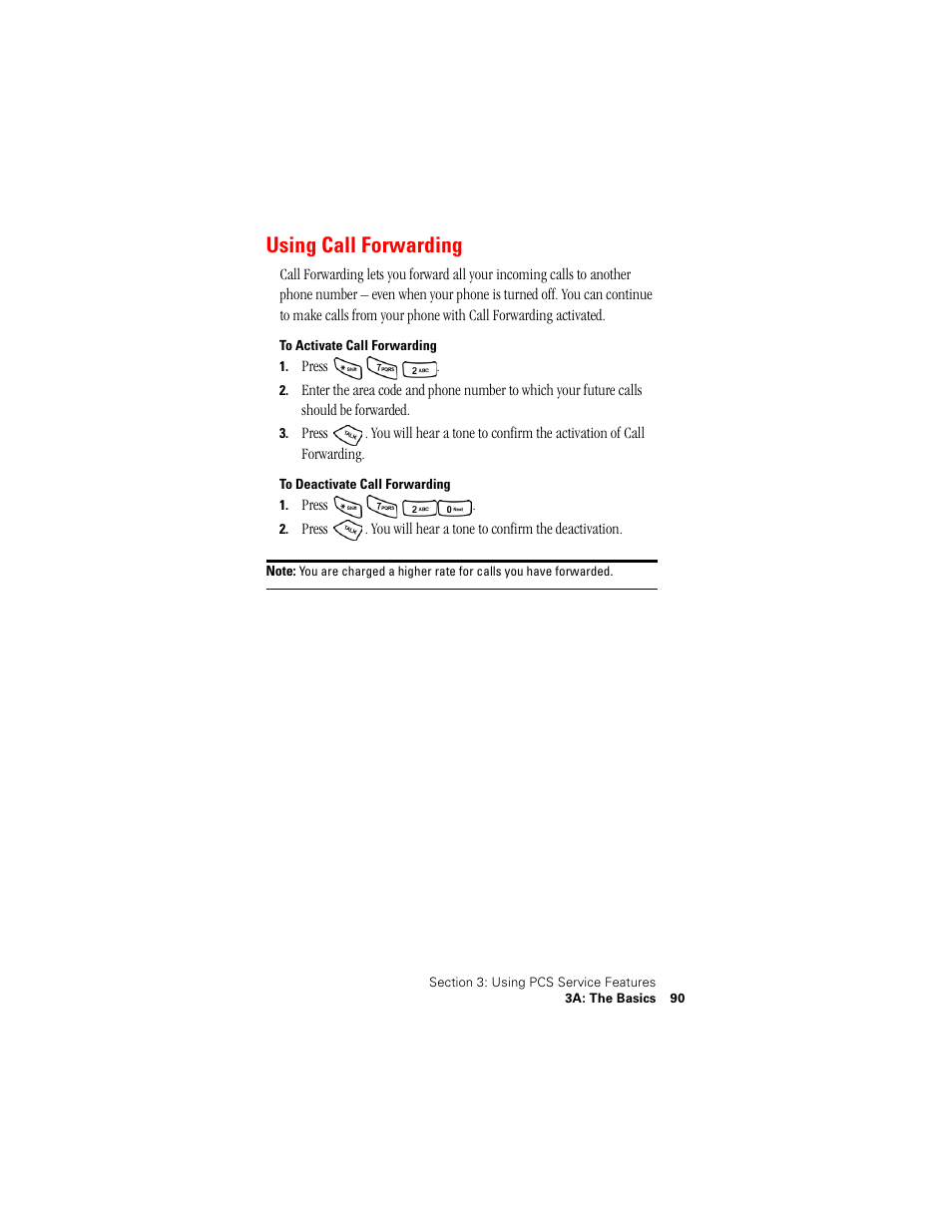 Using call forwarding | Samsung SPH-A500 User Manual | Page 91 / 136