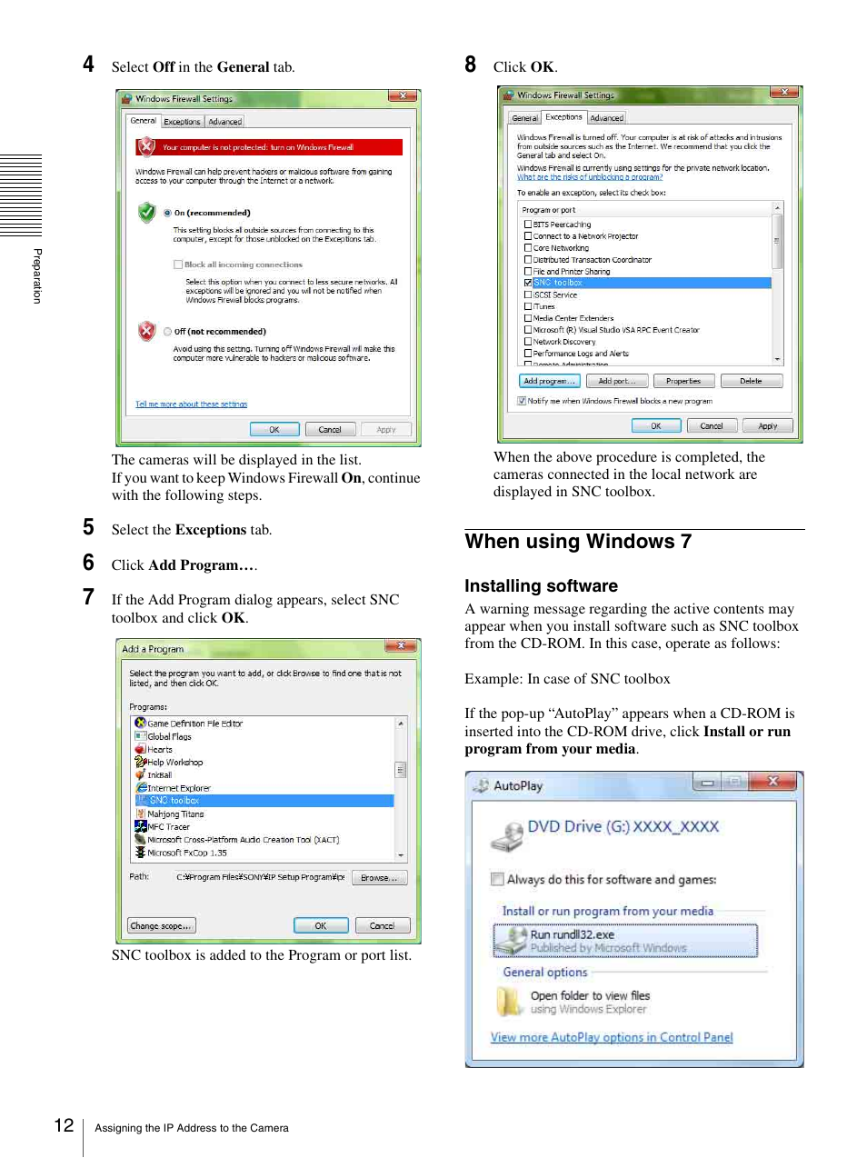 When using windows 7 | Sony CH240 User Manual | Page 12 / 128