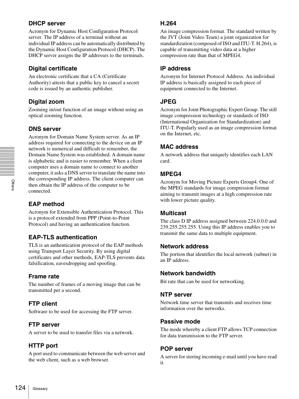 Sony CH240 User Manual | Page 124 / 128