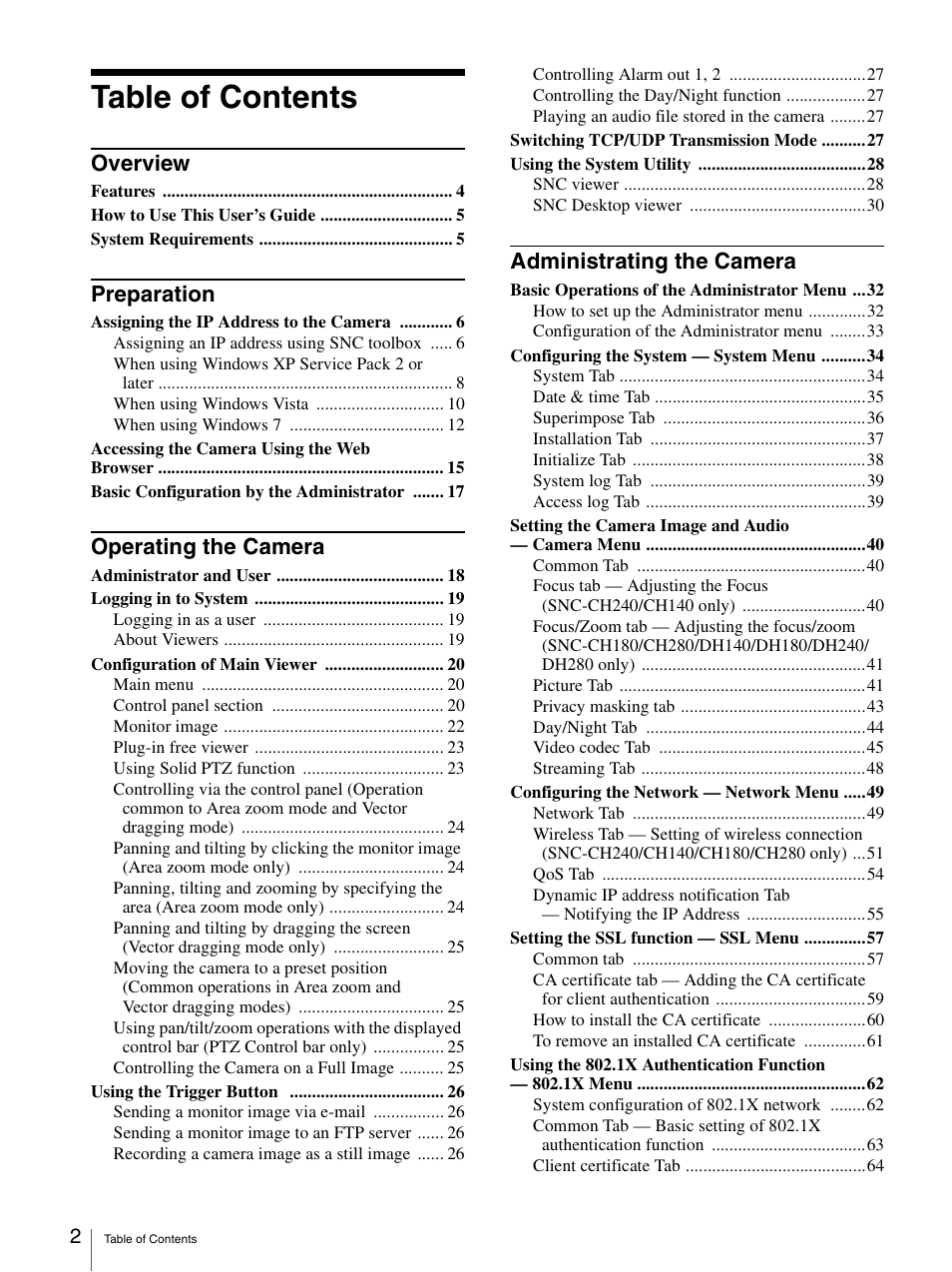 Sony CH240 User Manual | Page 2 / 128