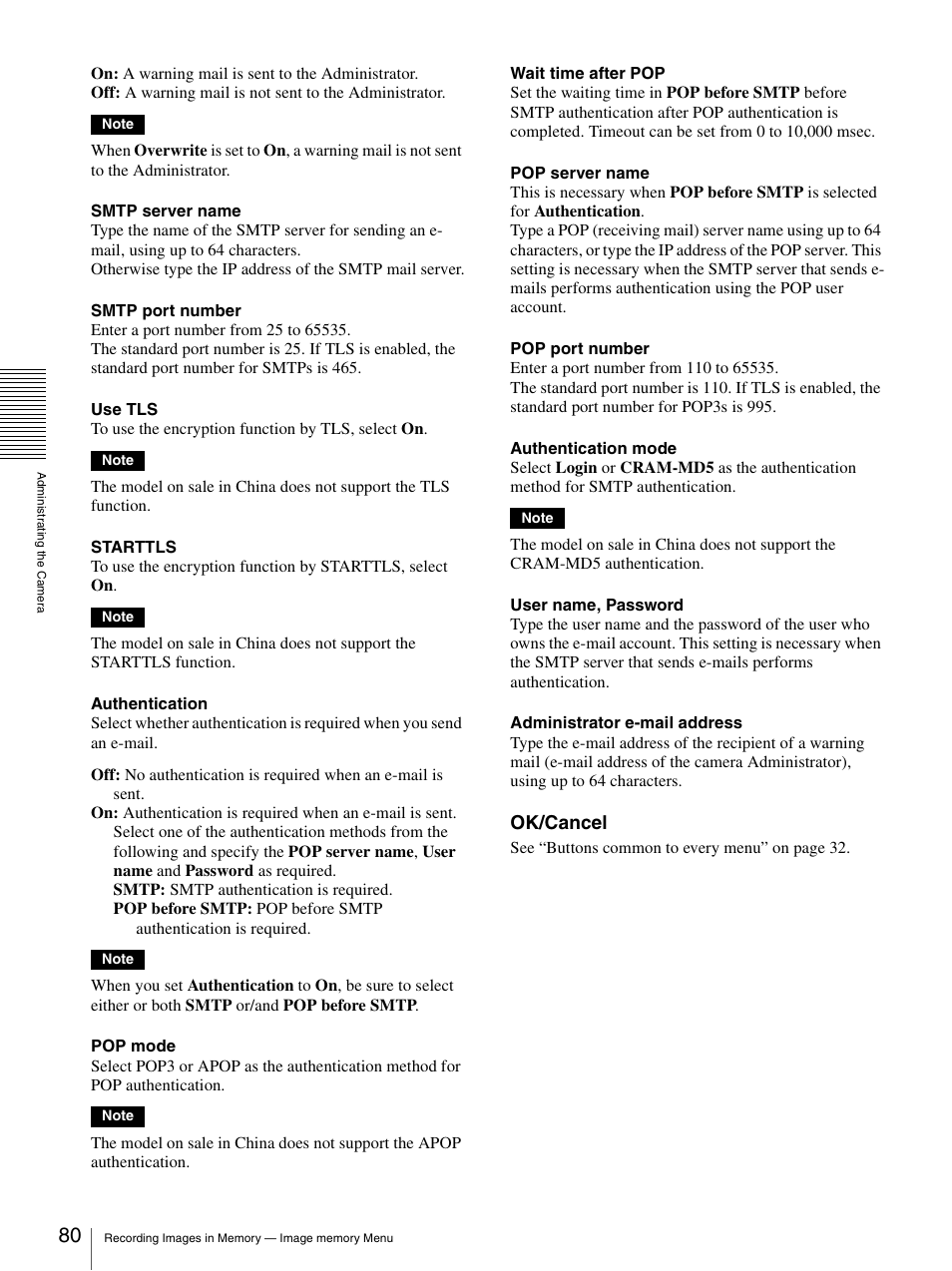 Ok/cancel | Sony CH240 User Manual | Page 80 / 128
