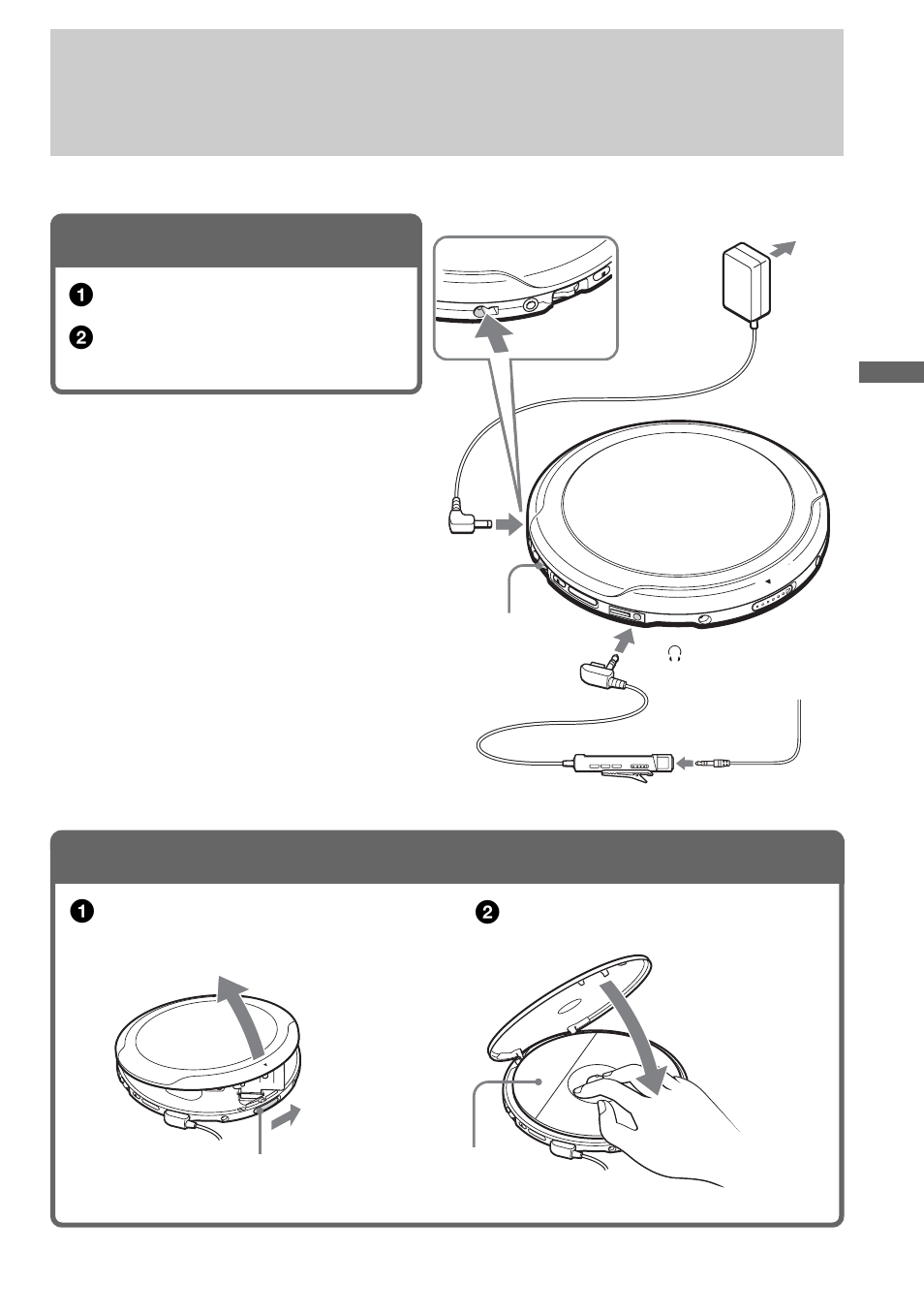 オーディオcd、atrac3plus/atrac3やmp3ファイルを聞く, Cdを入れる, Cd atrac3plus | Atrac3 mp3, Cd atrac3plus/ atrac3 mp3 | Sony D-NE9 User Manual | Page 19 / 52