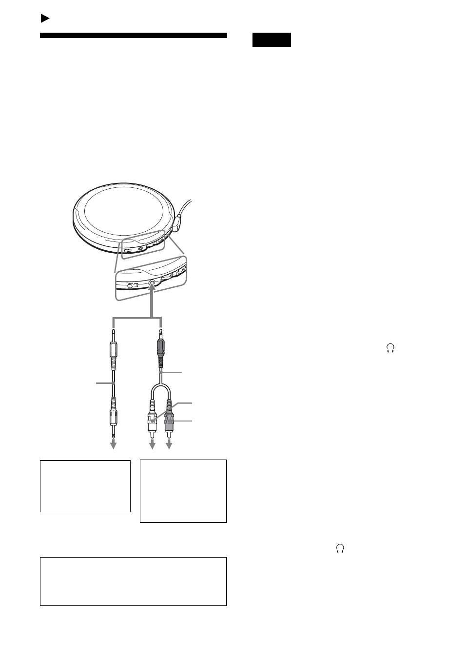 他の機器と接続する, ステレオ機器につなぐ | Sony D-NE9 User Manual | Page 34 / 52