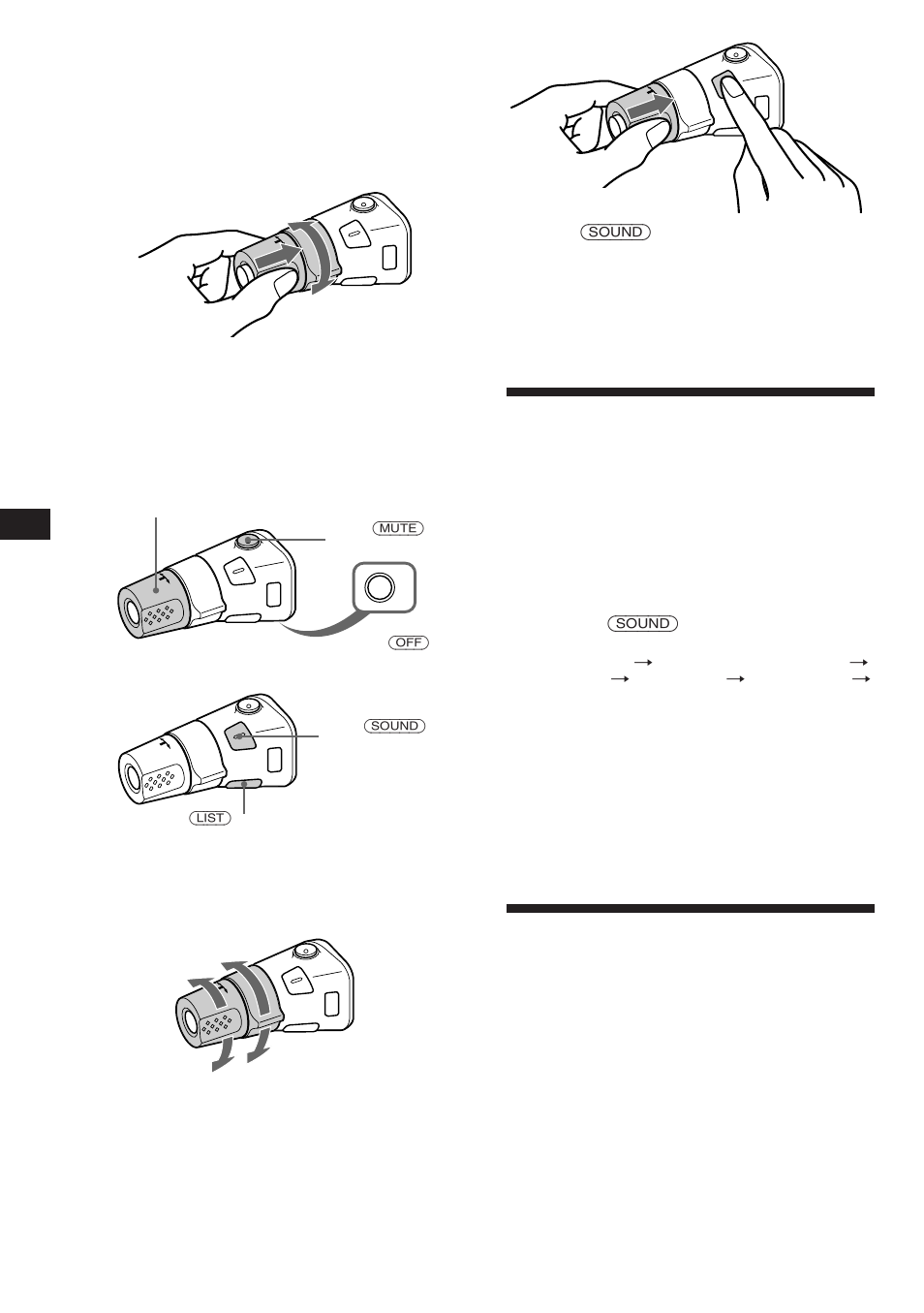 Adjusting the sound characteristics, Muting the sound | Sony XR-C850RDS User Manual | Page 14 / 140