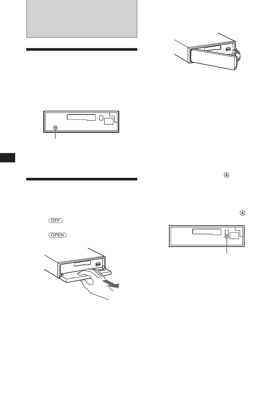 Getting started, Resetting the unit, Detaching the front panel | Sony XR-C850RDS User Manual | Page 4 / 140