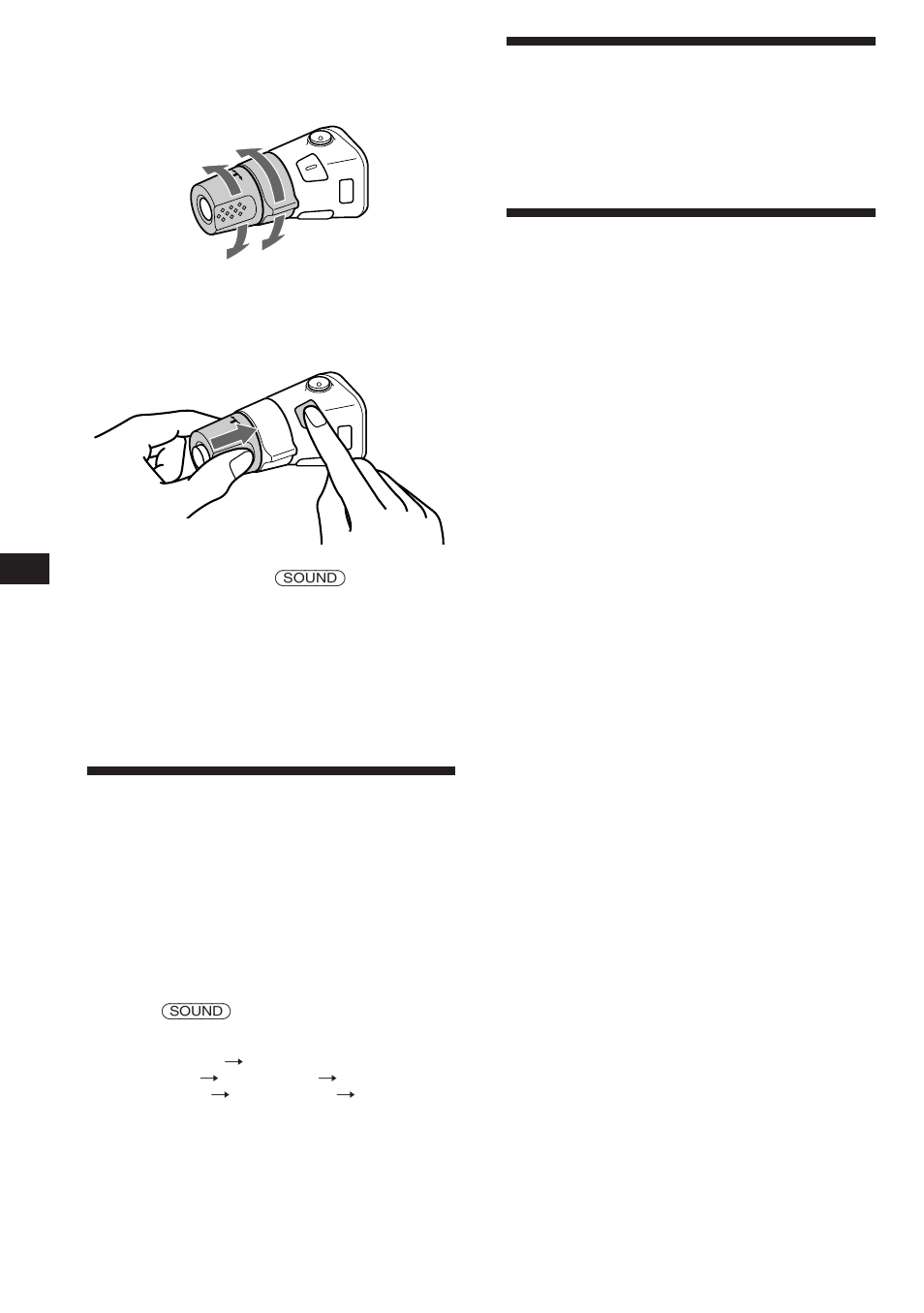 Cancelación del sonido, Cambio de los ajustes de sonido y visualización, Ajuste de las características de sonido | Sony XR-C850RDS User Manual | Page 48 / 140