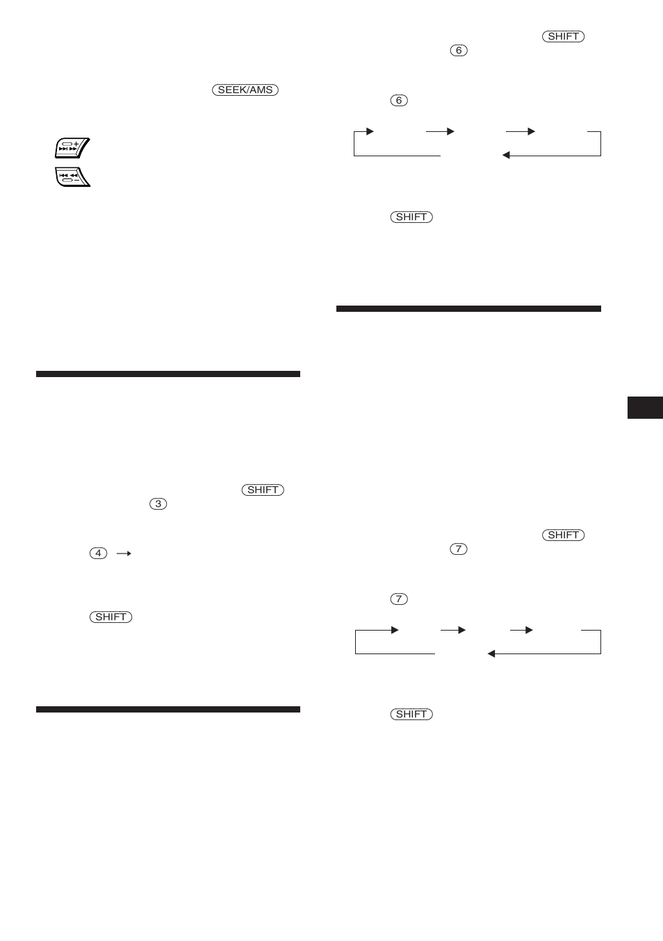 Exploración de temas, Reproducción repetida de temas, Reproducción de temas en orden aleatorio | Sony XR-C850RDS User Manual | Page 51 / 140