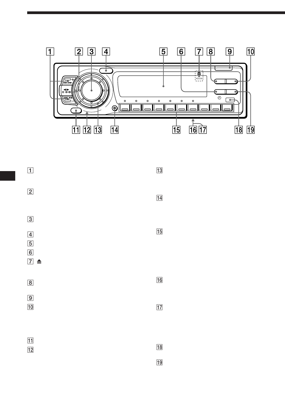 Ubicación de los controles | Sony XR-C850RDS User Manual | Page 64 / 140