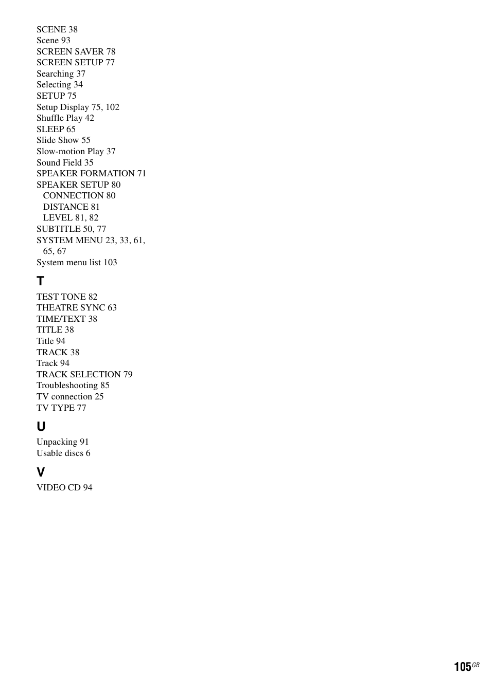 Sony DAV-DZ530 User Manual | Page 105 / 108