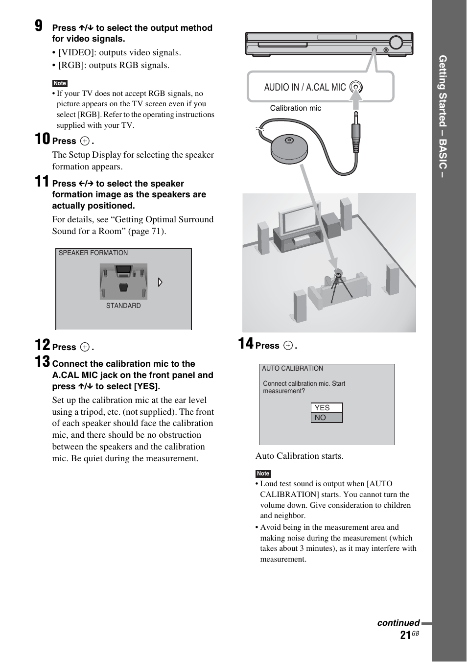 Sony DAV-DZ530 User Manual | Page 21 / 108