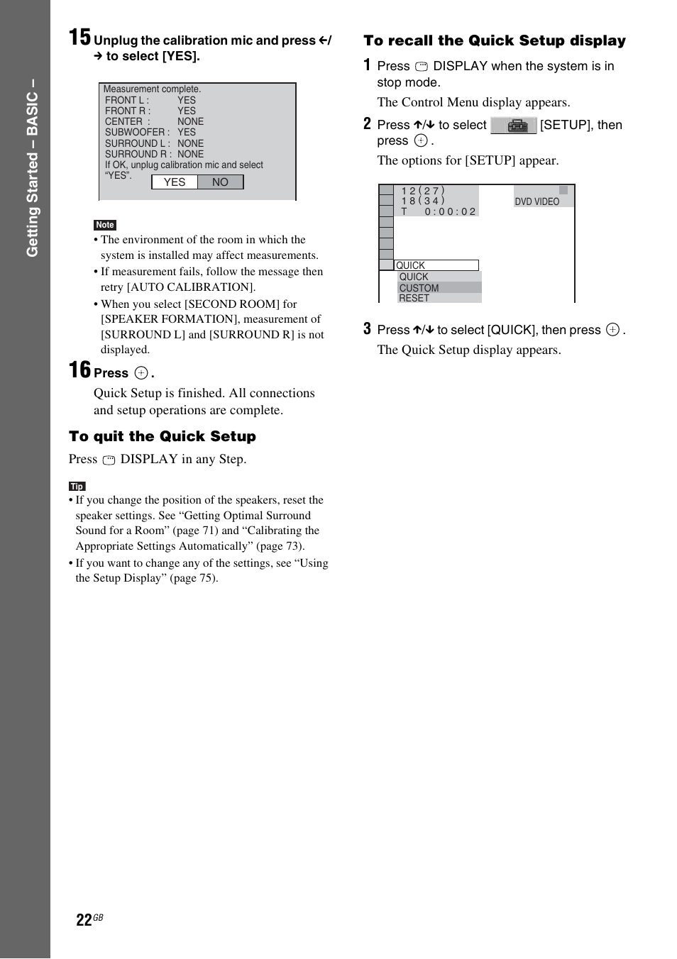 Sony DAV-DZ530 User Manual | Page 22 / 108