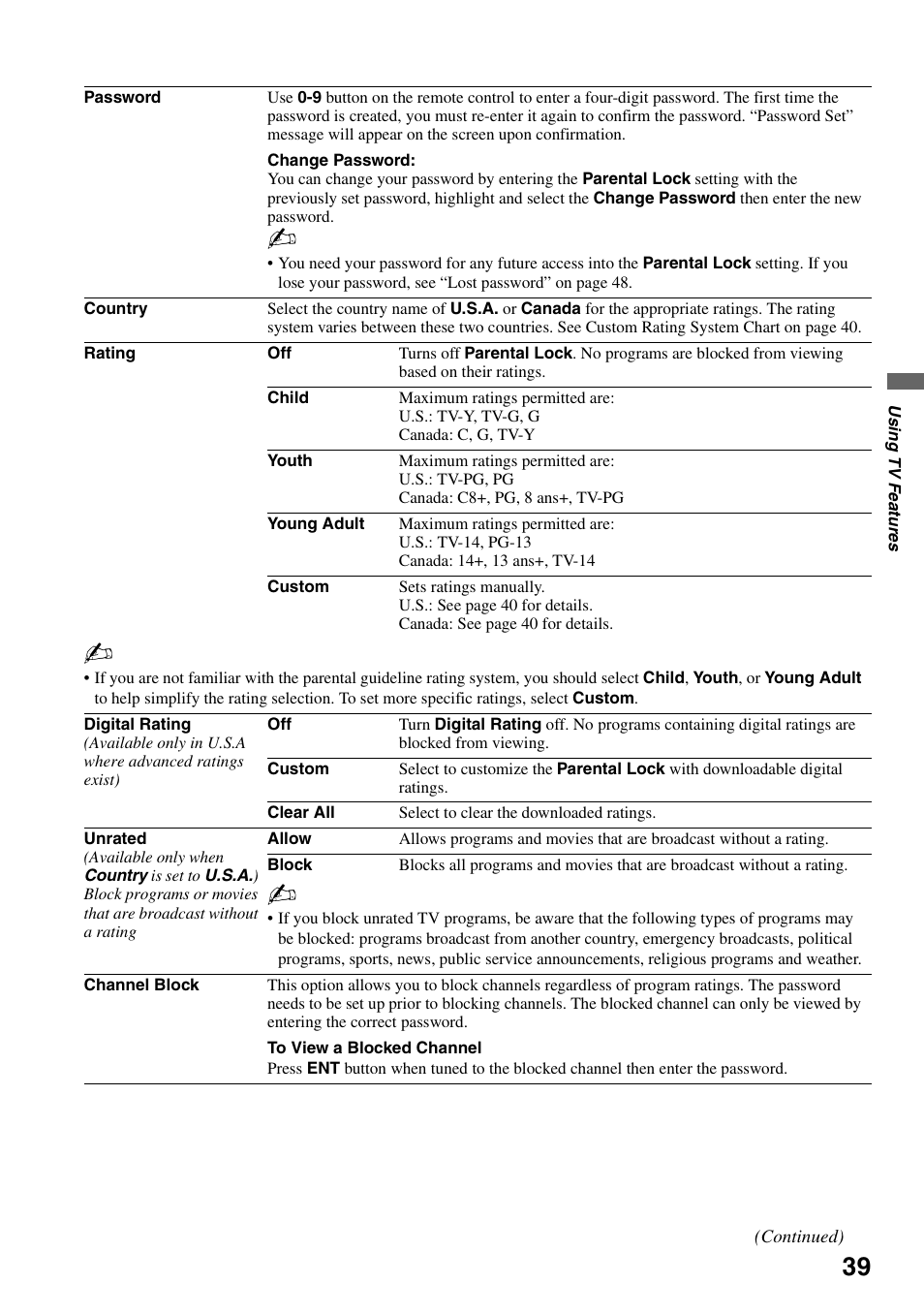 Sony KDF-50E3000 User Manual | Page 39 / 52