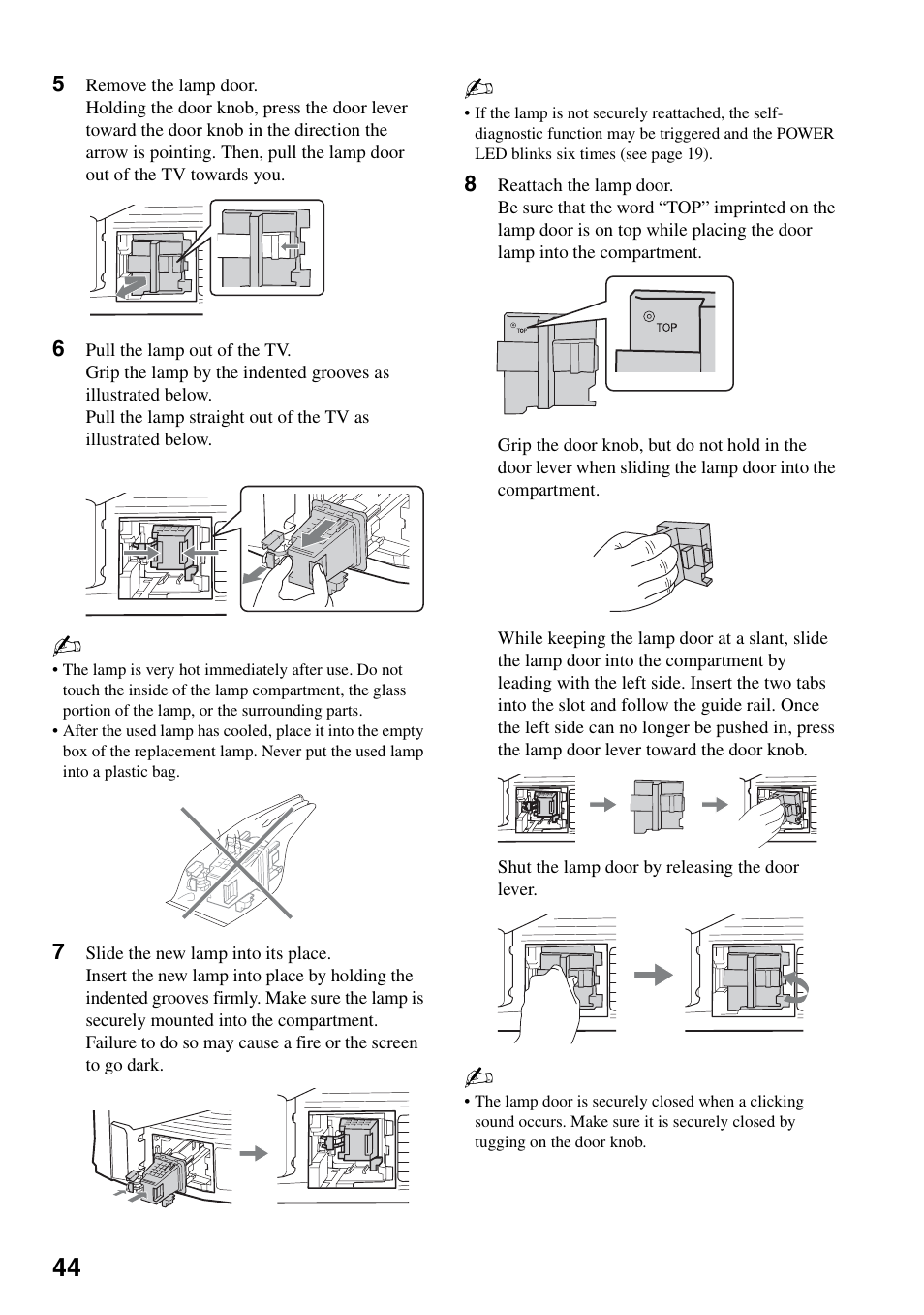 Sony KDF-50E3000 User Manual | Page 44 / 52