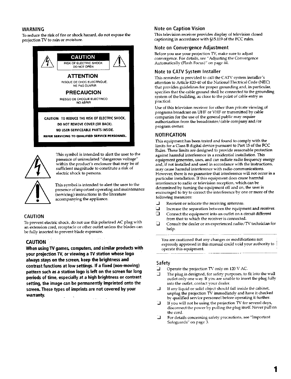 Sony KP- 57WV600 User Manual | Page 2 / 100