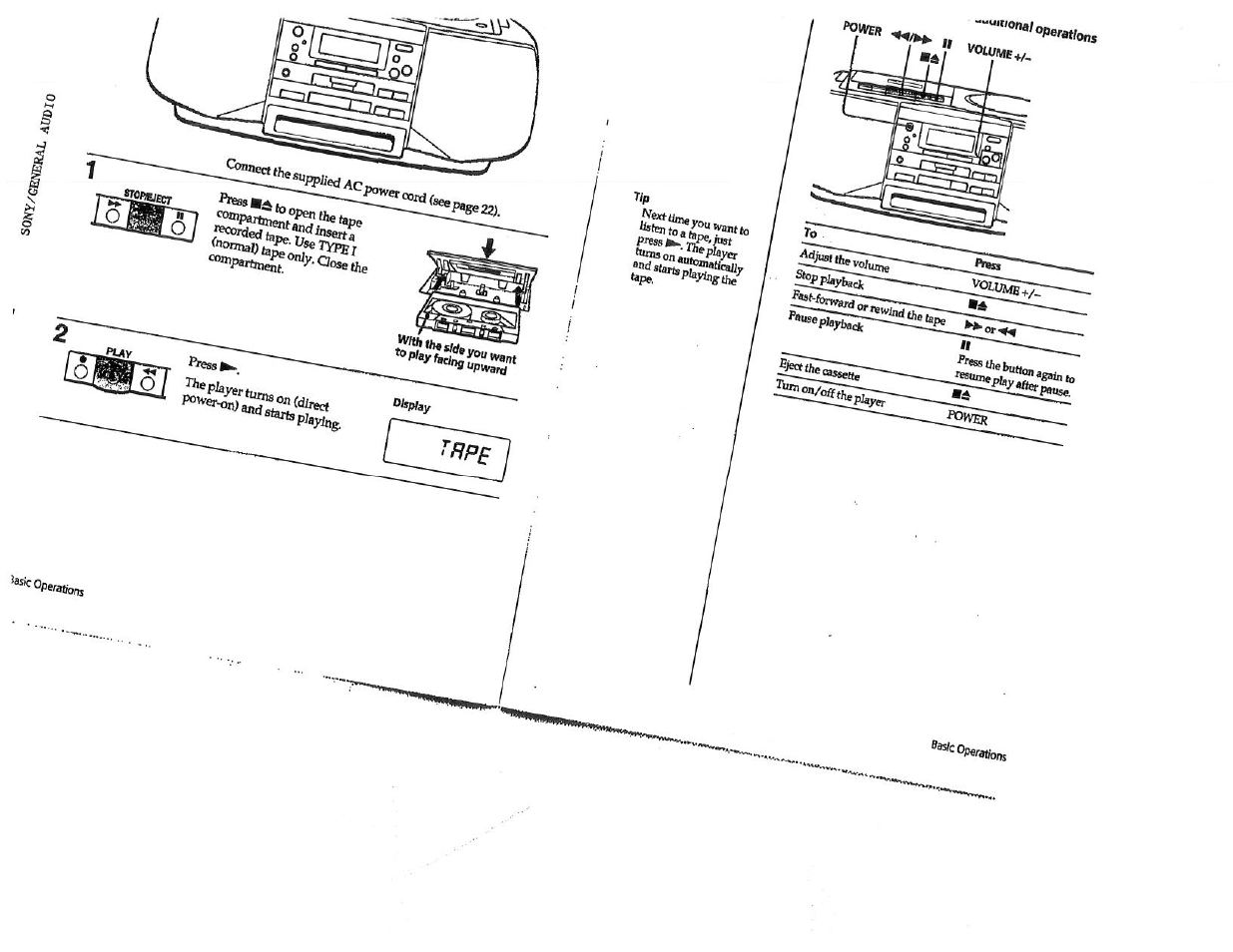 Trpe | Sony CFD-S23 User Manual | Page 6 / 17