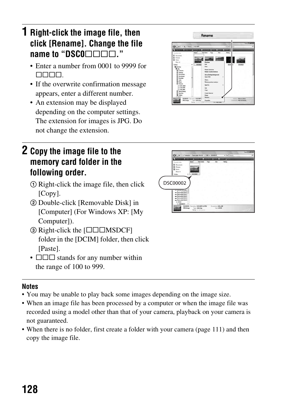 Sony Alpha 230 User Manual | Page 128 / 162