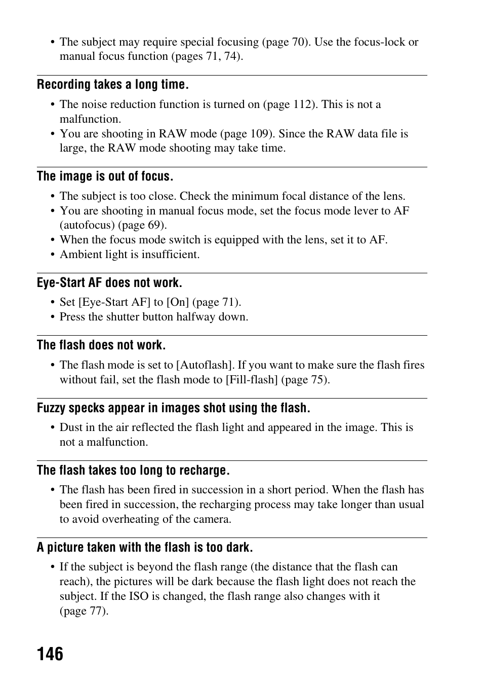 Sony Alpha 230 User Manual | Page 146 / 162