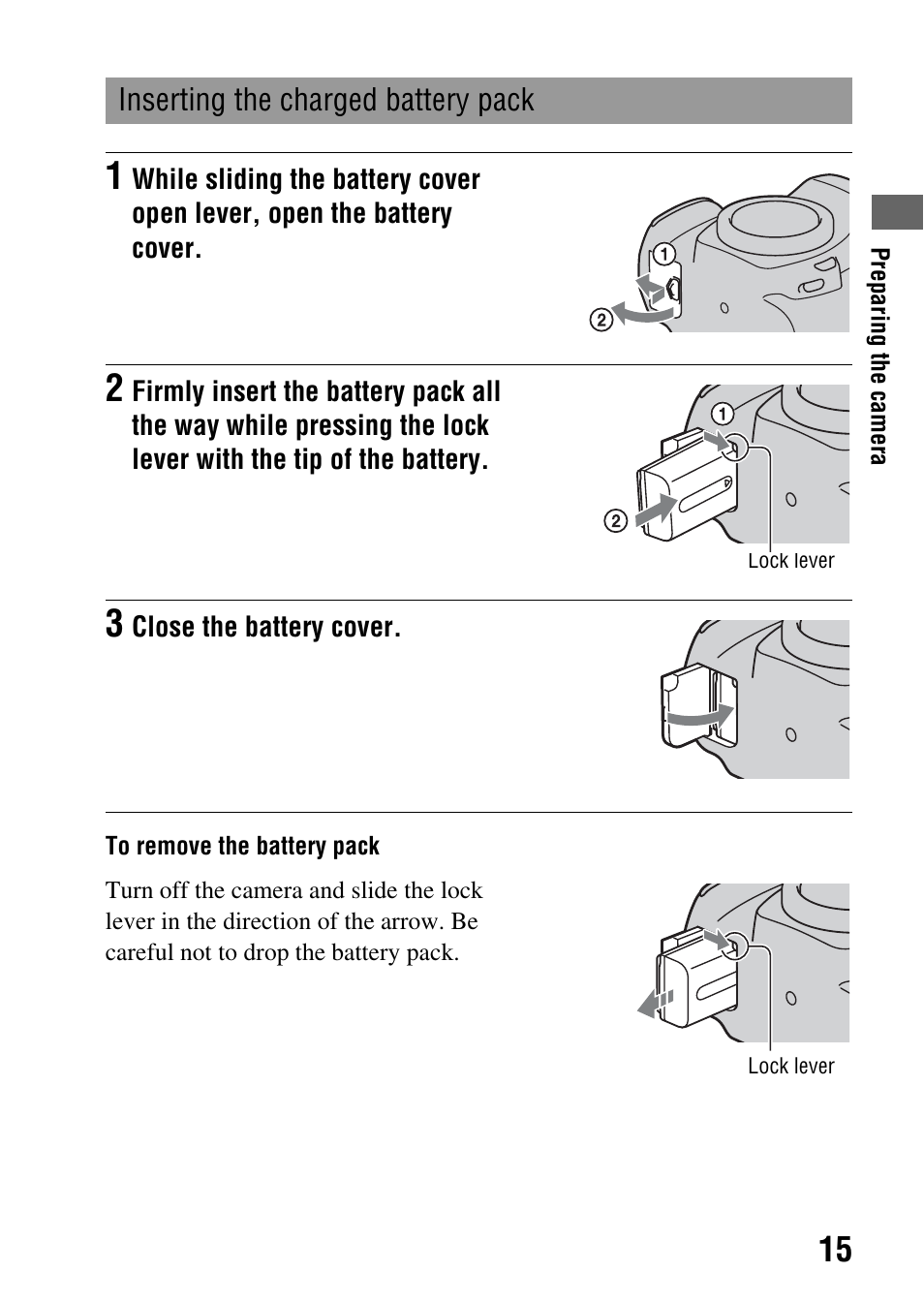 Sony Alpha 230 User Manual | Page 15 / 162